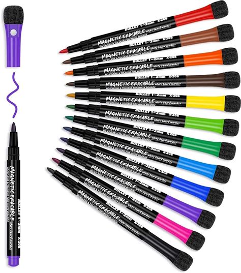 Whiteboard Pens Whiteboard Markers 12 Magnetic Whiteboard Pens And