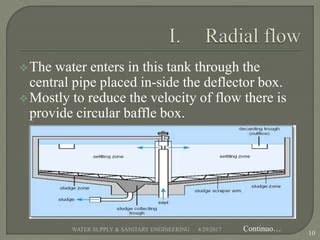 Types of sedimentation tank | PPT