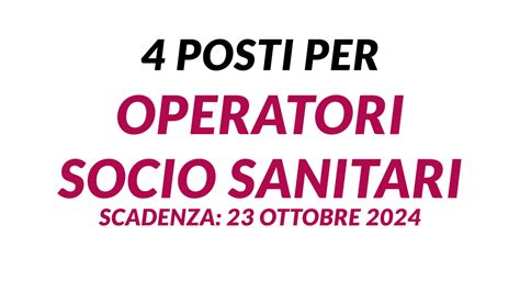 Concorsi Oss Per Operatori Socio Sanitari