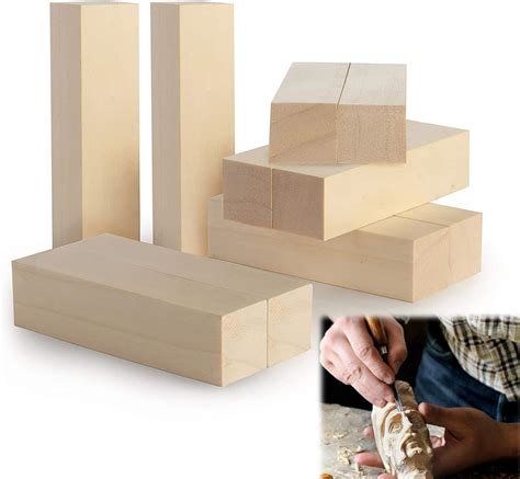 Basswood For Carving Pcs Cm Basswood Carving Whittling Blocks Kit