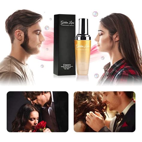 Golden Lure Pheromone Hair Oil 80ml Luodais Classic Hair Serum With 5 Elegant Fragrances