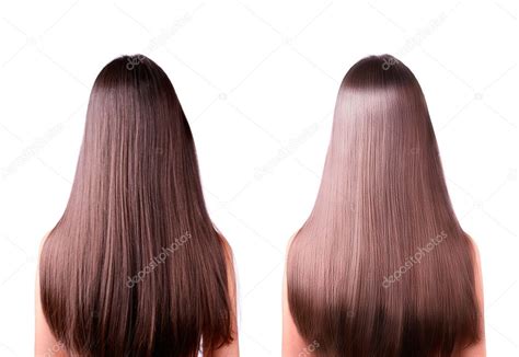 Hair straightening before and after — Stock Photo © Tanya.Ru #30584305