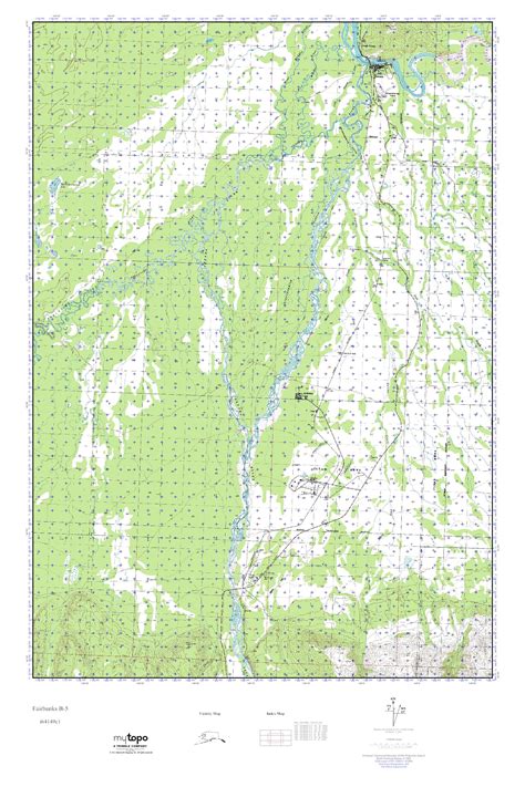 Mytopo Fairbanks B 5 Alaska Usgs Quad Topo Map