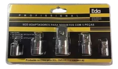 Kit Jogo De Adaptadores Para Soquetes C 5 Peças 9od Eda