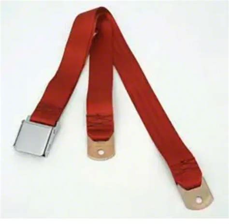 Ecklers Seat Belt Front Dark Red 49 72