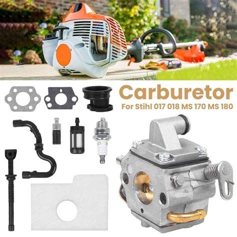 Vergaser Zündkerze Kit für Stihl MS180 MS170 MS 170C MS 180C 017 018