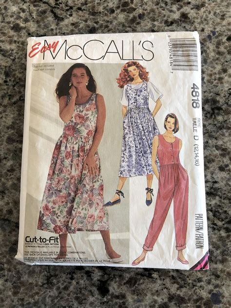 Rare S Mccalls Sewing Pattern Misses Loose Fit