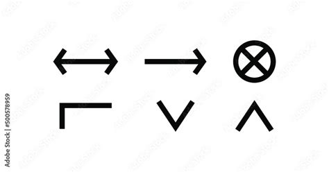 Set of logical operators symbols. Set of logical operators icons Stock ...