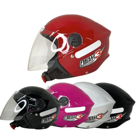 Capacete Aberto Pro Tork New Liberty 3 Three Cores Viseira Cristal