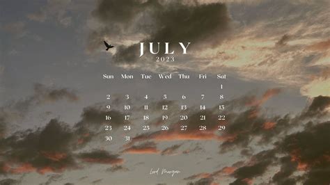 Monthly Calendar Desktop Wallpaper - Etsy