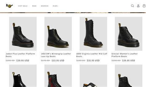 Hideoutecute Scam Store A Fake Dr Martens Website