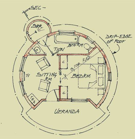 Rondavel Floor Plan Traditional Round House Design