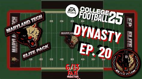 I Created A College Football Program Ep Maryland Tech Ea College