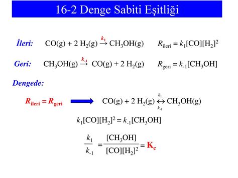 B L M Kimyasal Denge Ppt Indir