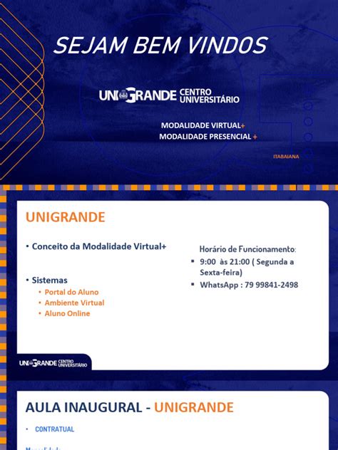 Www Unigrande Edu Br Portal Do Aluno - Unigrande - Passo A Passo - Portal Do Aluno 2024.1-1 | PDF