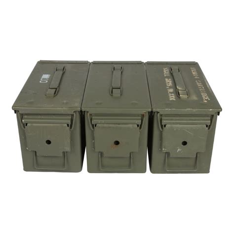 3 Pack - M2A1 50cal Size Grade 2 Ammo Cans | Clean Ammo Cans