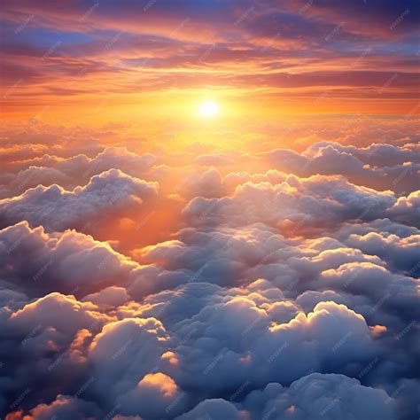 Premium Ai Image Beautiful Sunset Sky Clouds In Backround