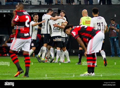 SAO PAULO Brazil 07 03 2016 CORINTHIANS X FLAMINGO Celebration Of