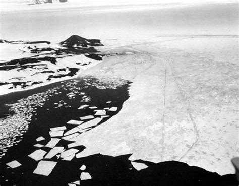 An Aerial View Of The Ice And Water