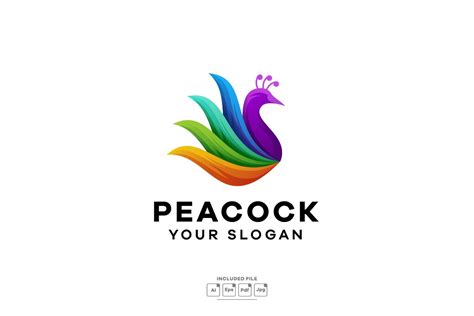 Peacock Logo Vector