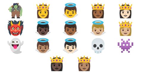 💀 Favola Emoji 👹 👻 👾 👸 👼 🧌