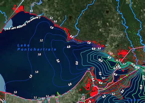 Lake Pontchartrain Map