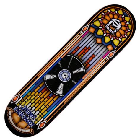 Sk8mafia Brown Stained Glass Skateboard Deck 825 Skateboards From