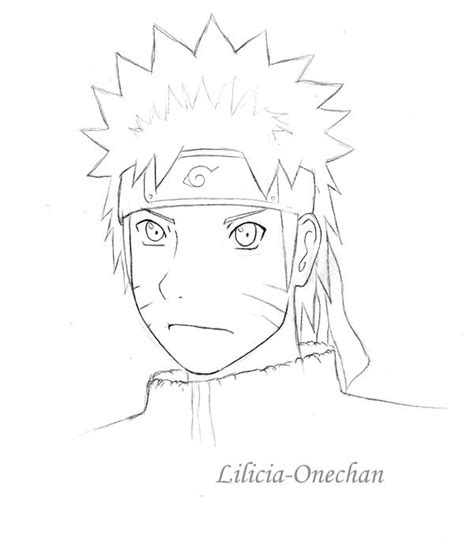 Naruto Face -sketch- by Lilicia-Onechan on DeviantArt