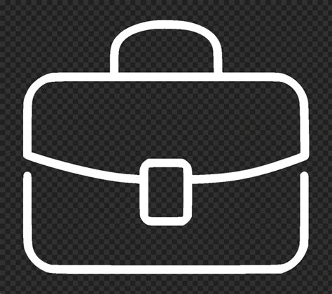 White Briefcase Icon Png