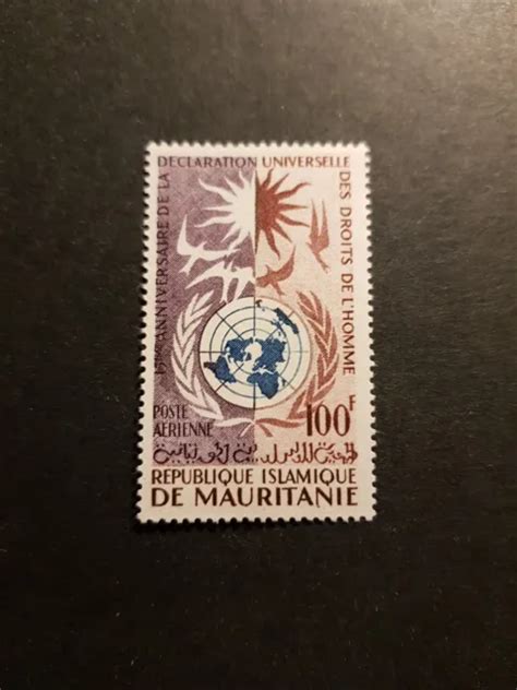 Timbre Mauritanie Droits Des Hommes Poste A Rienne N Neuf Luxe