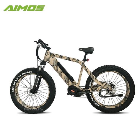 48V 750W 1000W Bafang MID Motor Fat Tire Electric Bicycle China