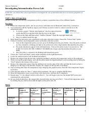 Alexis Hc Imf Lab Pdf Honors Chemistry Name Per