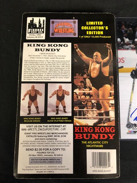 Signed Wwf King Kong Bundy Action Figure