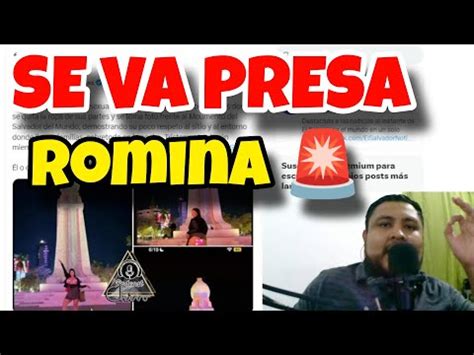 Romina en El Salvador del Mundo Se Va Presa 2 a 4 años YouTube