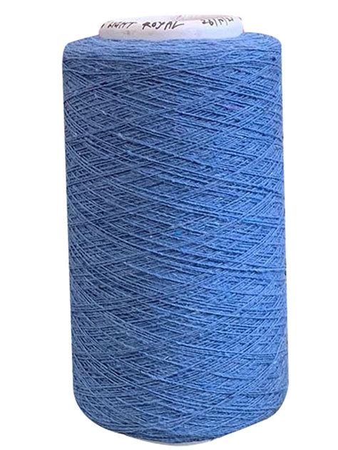 Twisted Dyed 6s Light Royal Blue Cotton Yarn For Textile Industry At