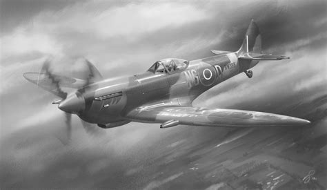 Vaughan Flanagan's Illustration Blog: Spitfire Painting