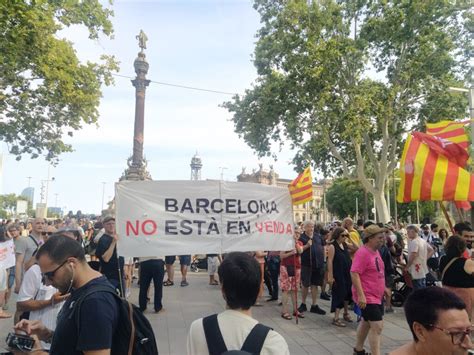 Tourists Go Home Thousands Protest Overtourism In Barcelona