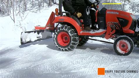 Kubota Land Pride Rear Blade Scraping Snow Version A Youtube