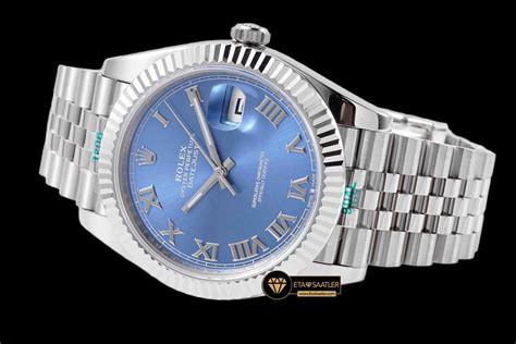 Rolex Datejust Azzurro Mavi Kadran Clean Factory Mm Jubile