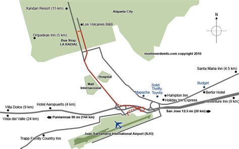 San Jose Costa Rica Airport Terminal Map