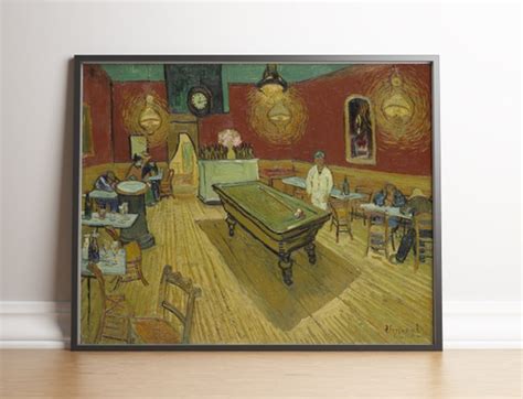 Van Gogh O Café à Noite na Place Lamartine Quadro Réplica Canvas