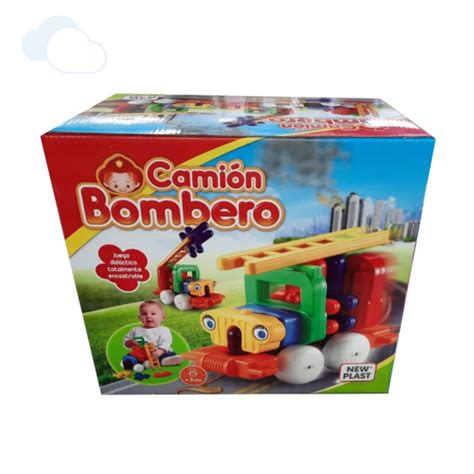 Camión Bomberos Didáctico Bebe Juguete Encastre New Plast