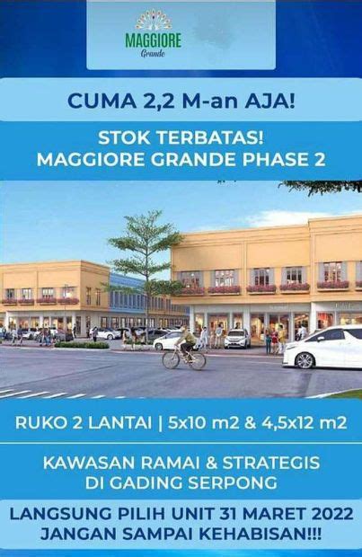 Ruko Cocok Untuk Usaha Maggiore Grande