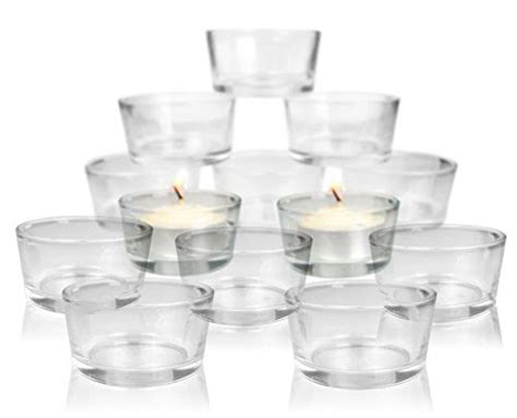 Clear Glass Tea Light Candle Holders Cups Bulk Set Of 72 Centerpiece Weddings Receptions