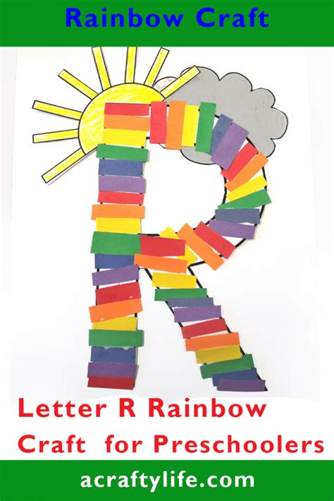 Letter R Rainbow Craft