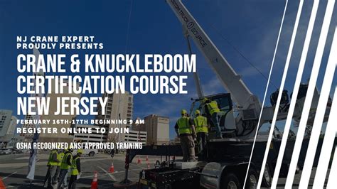 Nj Crane Expert New Jersey Nccer Crane Certification Course