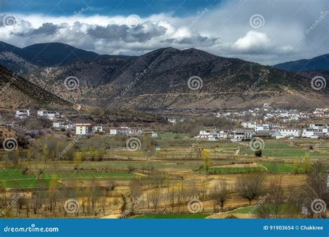 The Big Tibetan Valley In Sichuanchina Stock Photo Image Of Culture