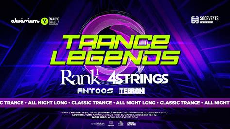 Trance Legends Budapest W Rank And Strings Akv Rium