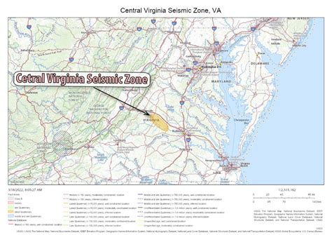 Virginia Fault Map