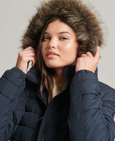 Faux Fur Hood Puffer Jacket Womens Top Sellers